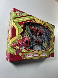 POKEMON TCG: 2017 SCIZOR EX XY EVOLUTIONS BOX New Factory Sealed *Damage* - Image 5