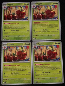 Dipplin 010/131 x4 Playset 4x Pokemon TCG SV Prismatic Evolutions NM - Image 1