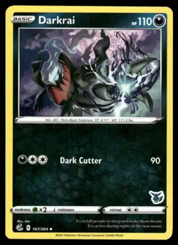 Darkrai (Eevee Stamped) 167/264 Promo Battle Academy 2022 Pokemon Lightly Played - Image 1