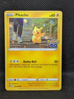 Pikachu 027/078 Cosmic Holo Promo - Pokemon Go - Near Mint - Image 1