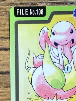 Pokemon Carddass Card Lickitung File No.108 Bandai Pocket Monsters 1997 Japan - Image 3
