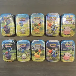 Pokemon TCG: Ascended Heroes Sealed Mini Tins - 2 Complete Art Sets - Lot of 10 - Image 3