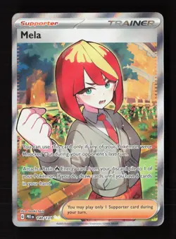 Mela 140/131 Holo Ultra Rare Prismatic Evolutions Pokemon Near Mint - Image 1