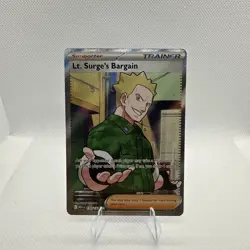 Pokemon TCG - Lt. Surge's Bargain 170/132 Ultra Rare Full Art Mega Evolution - Image 1