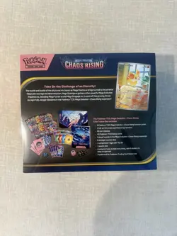 Pokemon TCG Mega Evolution—Chaos Rising Elite Trainer Box 9 Packs Promo EN - Image 2