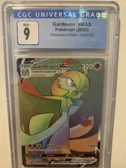 Pokemon Champion’s Path Gardevoir VMAX Secret Rare 076/073 CGC 9 - Image 1