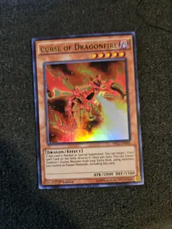 Yugioh! Curse of Dragonfire MIL1-EN002 Ultra Rare 1st Edition - Image 1