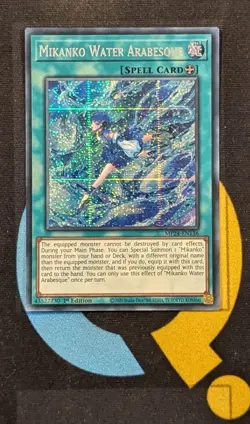 MP24-EN136 Mikanko Water Arabesque Prismatic Secret Rare 1st Edition YuGiOh - Image 1