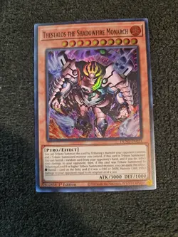 Thestalos the Shadowfire Monarch DUNE-EN023 Super Rare YuGiOh - Image 1