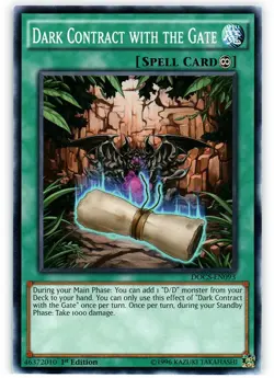 1x (NM) Dark Contract with the Gate - DOCS-EN093 - Common - 1st Edition YuGiOh - Image 1