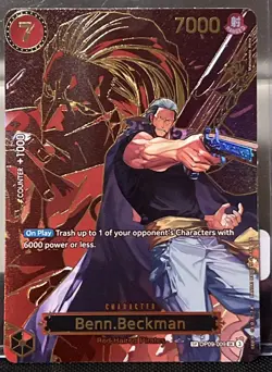 🔥Benn.Beckman SP OP09-009 | Alt Art One Piece | Red Hair Pirates 7000 Power - Image 1