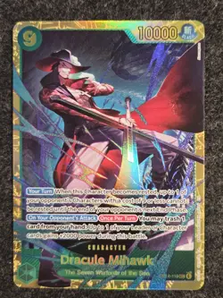 One Piece TCG English OP14-119 Dracule Mihawk SEC Foil - Image 1