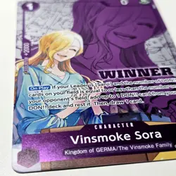 One Piece Card Vinsmoke Sora OP12-062 Tournament Pack 2026 Vol.1 Winner Promo - Image 5