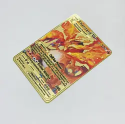 Charizard - Pokemon Vmax Laser Etched Heat Gold Metal Trading Card Rare Tc1 - Image 4