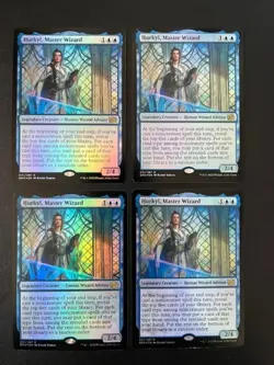 MTG- Hurkyl, Master Wizard x4 - The Brother's War FOIL - Image 1