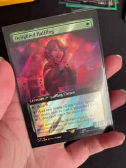 ✨ Delighted Halfling (Extended Art) (Surge Foil) LOTR MTG - Image 1