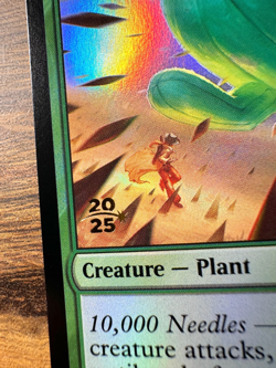 Magic MTG Final Fantasy Jumbo Cactuar #191 *FOIL* Prerelease Promo 2025 Stamp - Image 2