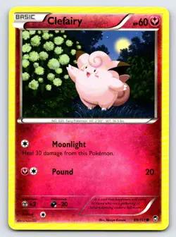 Clefairy 69/111 Common Furious Fists Pokemon Near Mint - Image 1