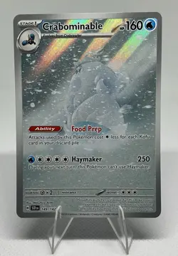 Pokemon Crabominable 149/142 SV07 Stellar Crown Illus Rare Holo Engl - Image 1