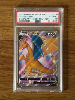 Pokemon Charizard V SWSH050 PSA 10 2020 Sword & Shield Promo Holo English - Image 1