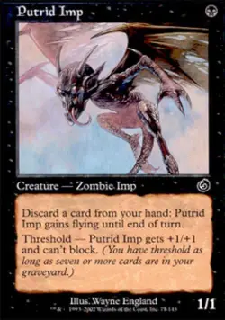 MTG English Putrid Imp NM Foil Torment - Image 1
