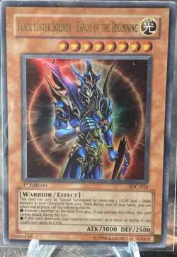Yugioh Black Luster Soldier Envoy of the Beginning IOC-025 1st Edition LP/MP - Image 1