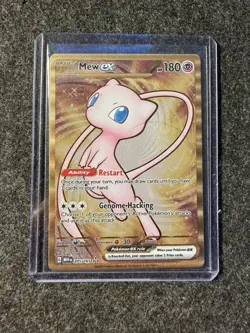 Mew EX Gold Metal Card #205/165 SV Scarlet & Violet 151 Pokemon UPC Promo - Image 1