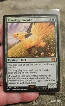 🔥 MTG - Traveling Chocobo - Final Fantasy Mythic #210 FIN M/NM 🔥 - Image 1
