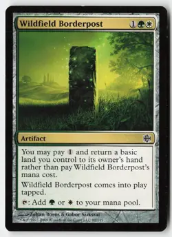 Wildfield Borderpost #80 (LP) Alara Reborn ARB Magic MTG - Image 1