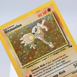 Pokemon TCG - Hitmonlee 7/62 Fossil Holo Rare WOTC - EXC - Image 1