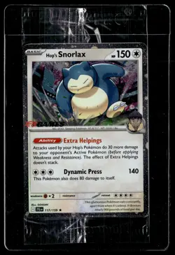 Hop's Snorlax 117/159 EB Games Promo Journey Together Rare Pokemon - Image 1