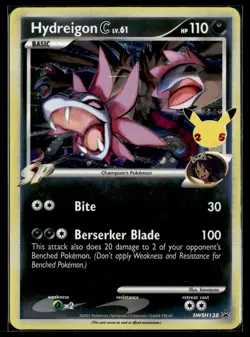 Hydreigon C SWSH138 SWSH Black Star Promo Pokemon - Image 1
