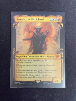 ✨ Sauron, the Dark Lord (Showcase Scrolls) LOTR MTG Near Mint - Image 1