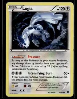 Lugia 78/124 Fates Collide Cracked Ice Holo Rare Pokemon - Image 1