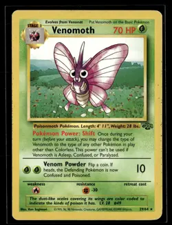 Venomoth 29/64 Jungle Rare Pokemon - Image 1
