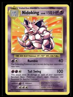 Nidoking 45/108 Evolutions Rare non holo theme deck exclusive Pokemon - Image 1