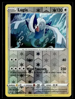 Lugia 132/185 Vivid Voltage Reverse Holo Rare Holo Pokemon - Image 1