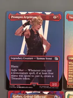 Lot of 5x Full Art Final Fantasy MTG Cards. NM. Never Played. Foil and Reg - Image 2