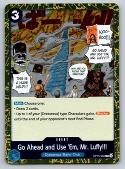 Go Ahead and Use 'Em, Mr. Luffy!!! OP15-055 Adventure on Kami's Island One Piece - Image 1