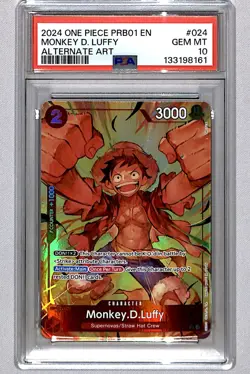 Monkey.D.Luffy 2024 Premium Booster Alternate Art #OP01-024 PSA 10 - Image 1