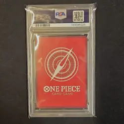 Namco One Piece CCG Shanks OP09-001 Promotion Leader Foil PSA Magazine 2025 - Image 2