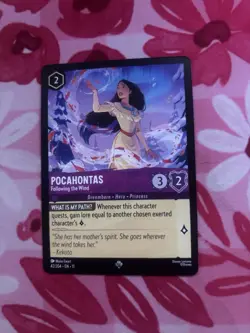 Disney Lorcana Pocahontas Following the Wind 42/204 Character 3/2 EN - Image 1