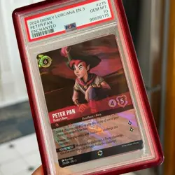 2024 DISNEY LORCANA EN 3-INTO THE INKLANDS #215 PETER PAN - PIRATE'S BANE PSA 10 - Image 1