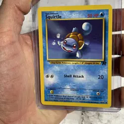 Pokemon Squirtle 50 HP Common 68/82 Team Rocket 2000 English TCG Card NM Vintage - Image 1