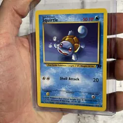 Pokemon Squirtle 50 HP Common 68/82 Team Rocket 2000 English TCG Card NM Vintage - Image 2