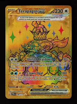 Terapagos ex 180/131 Holo Hyper Rare Prismatic Evolutions Pokemon Cards - Image 1