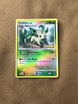 Leafeon Lv.40 Reverse Holo Pokemon Card 24/100 Majestic Dawn 2008 - Image 1