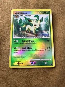 Leafeon Lv.40 Reverse Holo Pokemon Card 24/100 Majestic Dawn 2008 - Image 2