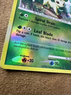 Leafeon Lv.40 Reverse Holo Pokemon Card 24/100 Majestic Dawn 2008 - Image 4