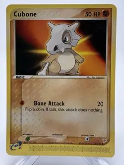 Cubone 40/95 LP Non Holo 2004 Team Magma vs Team Aqua E-Reader Pokemon Card! - Image 1